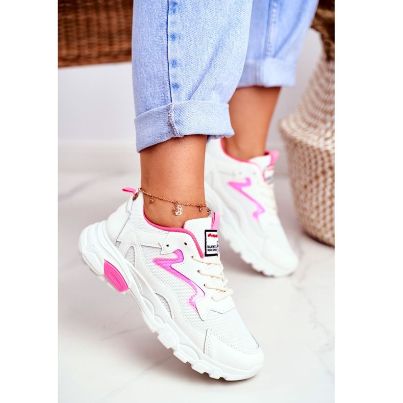 Női sportfehér Lu Boo cipő Pink Dazzle Me rózsaszín 2