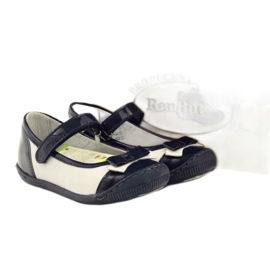 Balerinás gyerekcipő Ren But 1405 sötétkék fehér 4