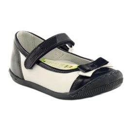 Balerinás gyerekcipő Ren But 1405 sötétkék fehér 1