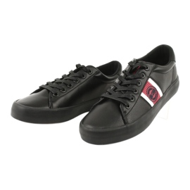 Big Star Női cipők öko-bőr GG174111 fekete fehér 2