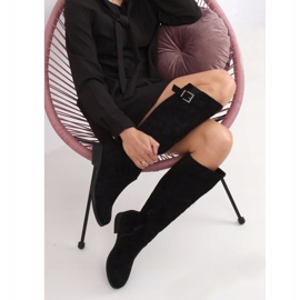 Fekete velúr csizma ST-20P Fekete 1