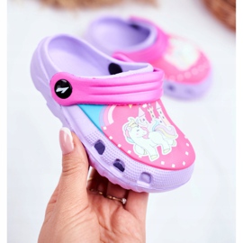 Gyermek papucs hab Crocs Violet Ponies Pony ibolya 2 Gyermek papucs hab Crocs Violet Ponies Pony ibolya 2