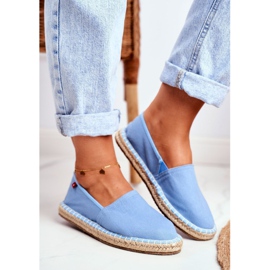 Big Star Női espadrilles fonott talpkék nagy csillag DD274A153 1