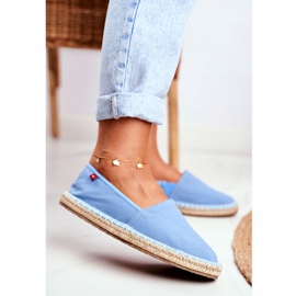 Big Star Női espadrilles fonott talpkék nagy csillag DD274A153 2