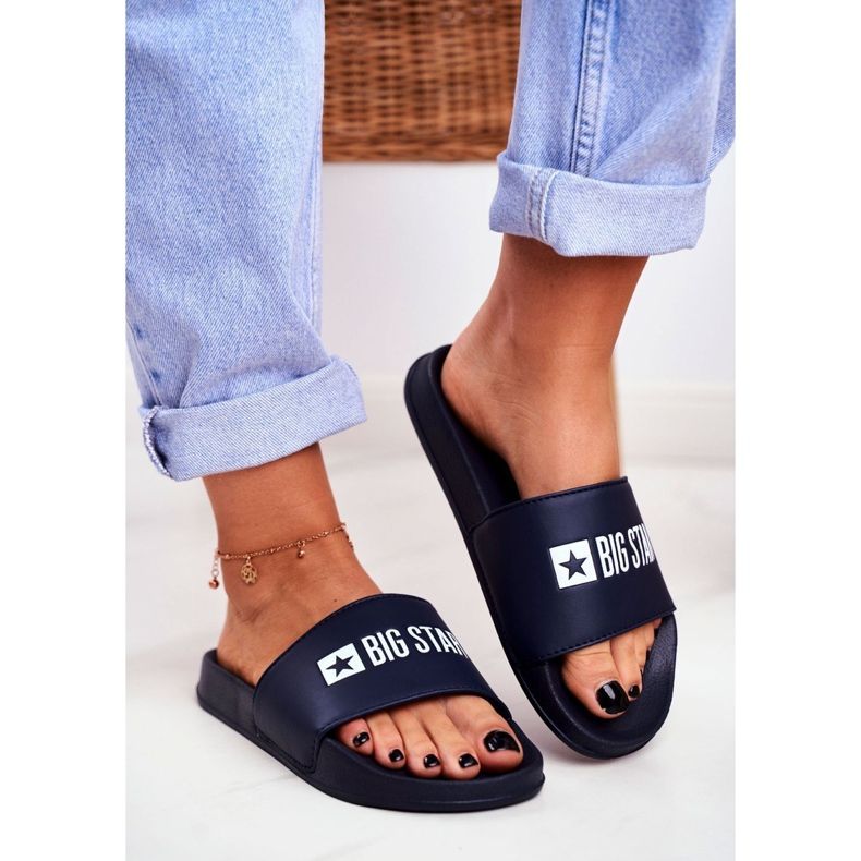 Női papucs Big Star Classic Navy Blue GG274043 sötétkék 1
