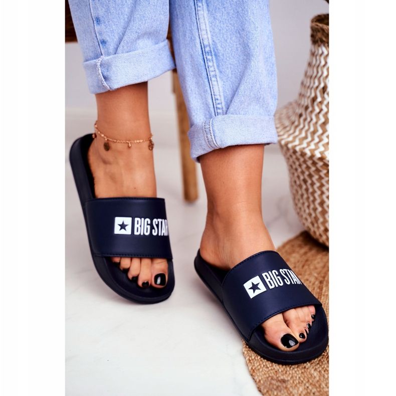 Női papucs Big Star Classic Navy Blue GG274043 sötétkék 2