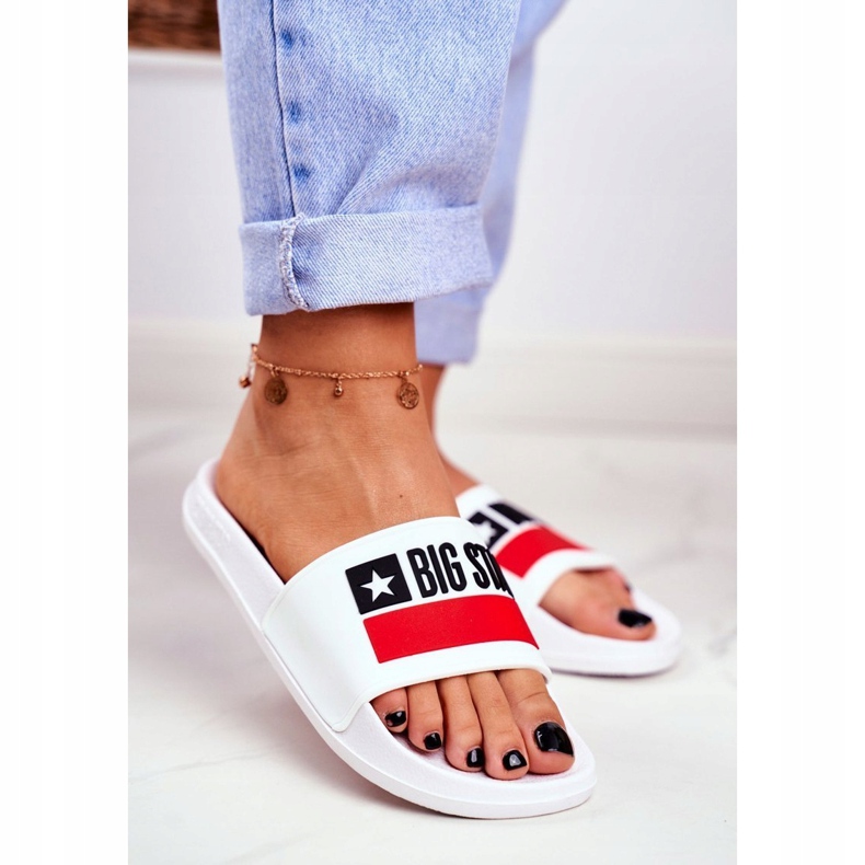 Női papucs Big Star Classic White GG274047 fehér 1