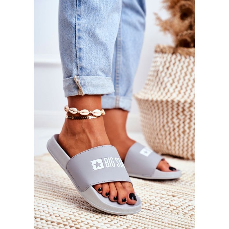 Női papucs Big Star Grey GG274042 szürke 1