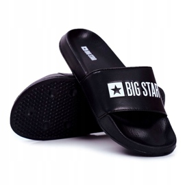 Férfi papucs Big Star Rubber Black Eco Bőr GG174931 fekete 1
