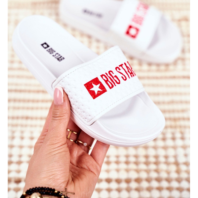 Gyermek papucs Big Star White steppelt GG374803 fehér 2