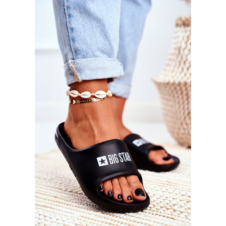 Női papucs Big Star Air Black GG274A025 fekete 1