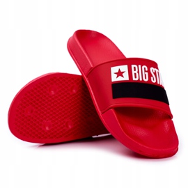 Férfi papucs Big Star Classic Red GG174939 fehér fekete piros 2