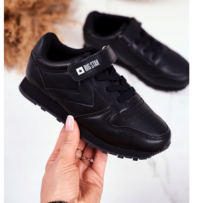 Sport Gyermekcipő Big Star tépőzárral Fekete GG374059 2