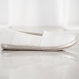 SHELOVET Stílusos csúszós cipők fehér 2