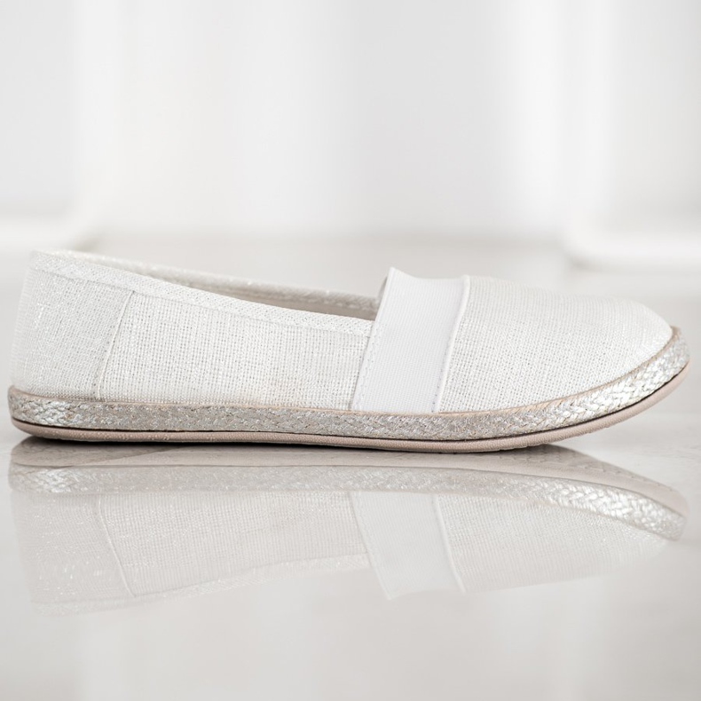 SHELOVET Stílusos csúszós cipők fehér 2