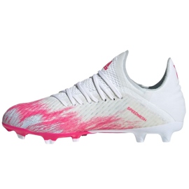 Adidas X 19.1 Fg Jr EG7163 futballcipő sokszínű fehér 2