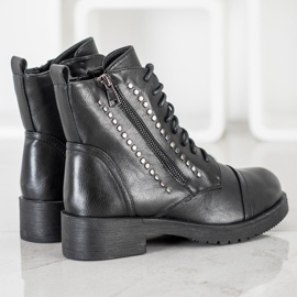 J. Star Meleg dolgozók strasszokkal fekete 1