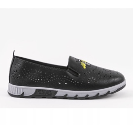 Fekete áttört cipők, JH81172-3 lenyomattal 1