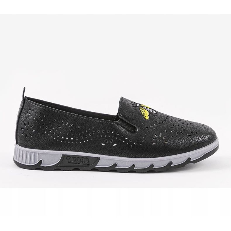 Fekete áttört cipők, JH81172-3 lenyomattal 1