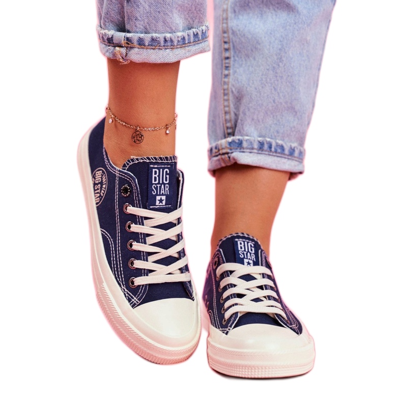 Női cipők Big Star Navy Blue FF274125 sötétkék sokszínű 1