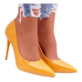 SEA Sárga Yanna női magas sarkú cipő 3