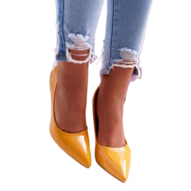 SEA Sárga Yanna női magas sarkú cipő 1