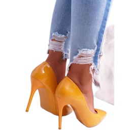 SEA Sárga Yanna női magas sarkú cipő 2