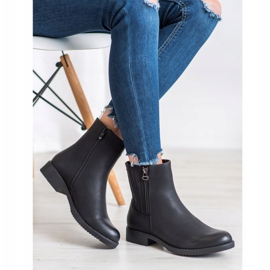 J. Star Magas csizma öko bőrrel fekete 2