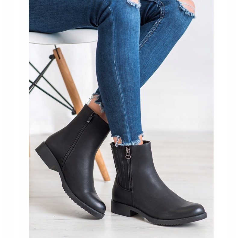 J. Star Magas csizma öko bőrrel fekete 2