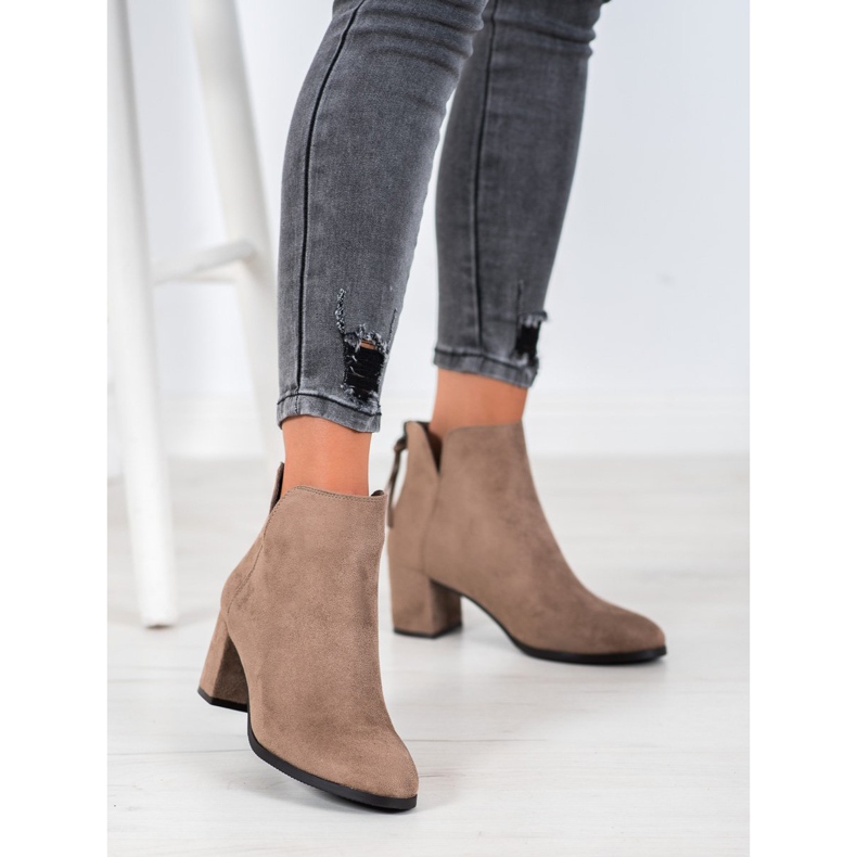 VINCEZA cipzáras csizma barna 2