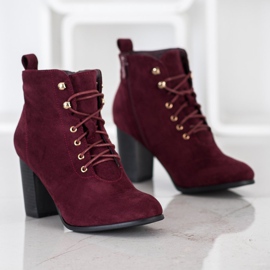 Evento Burgundi csizma a poszton piros sokszínű 1