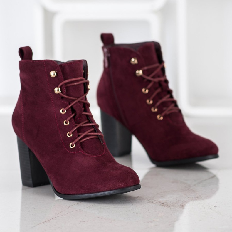 Evento Burgundi csizma a poszton piros sokszínű 1