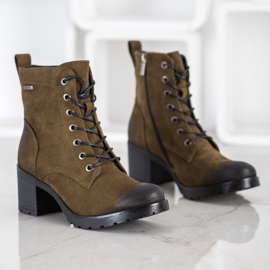 VINCEZA velúr csizma sokszínű zöld 1