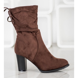 J. Star Magas, sötétbarna csizma 2