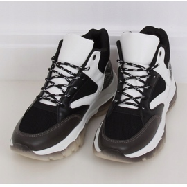 Fekete 2000-C06 Fekete magas cipők 1