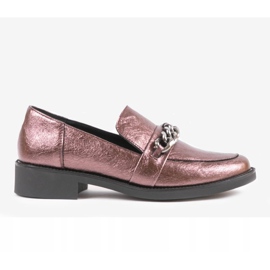 Női gesztenyebarna cipzáras cipő C18-6292 sokszínű 1