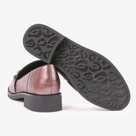 Női gesztenyebarna cipzáras cipő C18-6292 sokszínű 2