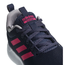 Adidas Lite Racer Cln Jr BB7045 cipő sötétkék rózsaszín 2