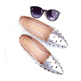 Lu Boo női balerinák ezüst metál Dianna 4 Lu Boo női balerinák ezüst metál Dianna 4