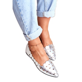 Lu Boo női balerinák ezüst metál Dianna 2