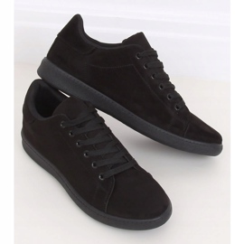 Fekete velúr fekete női cipők 6301 3