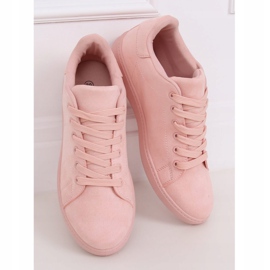 Női rózsaszín velúr cipők 6301 Pink 3