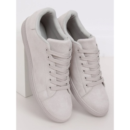 Szürke velúr szürke női cipők 6301 2