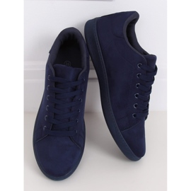 Navy blue velúr női cipők 6301 sötétkék 1