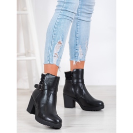 J. Star Kényelmes öko-bőr csizma fekete 1