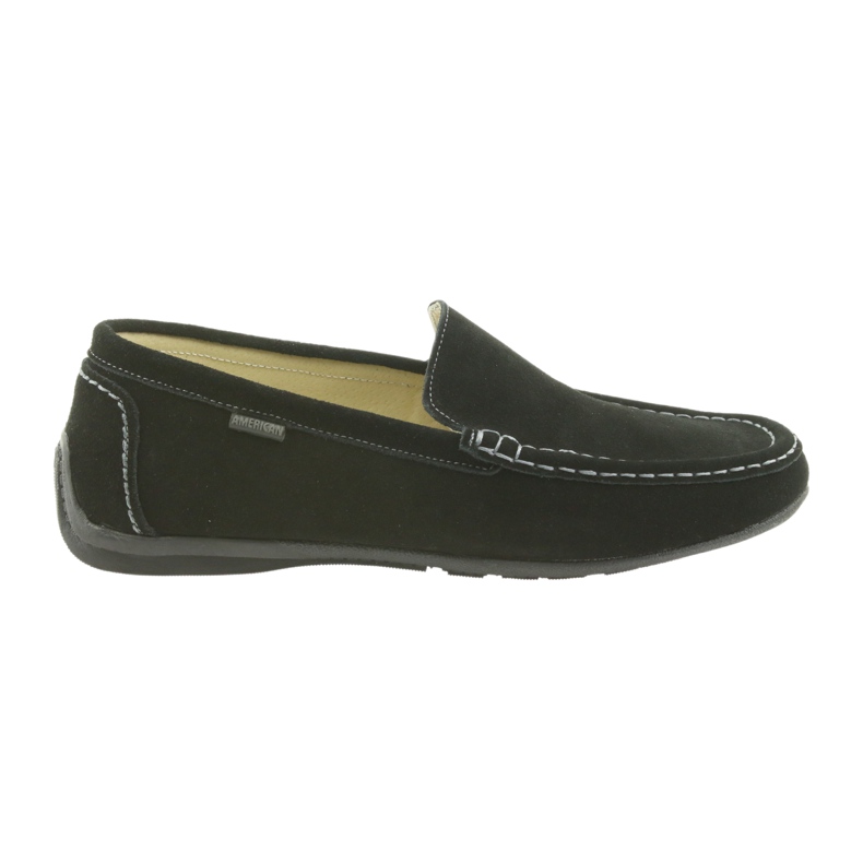 Loafers férfi bőrcipő American Club 01/2019 fekete 6