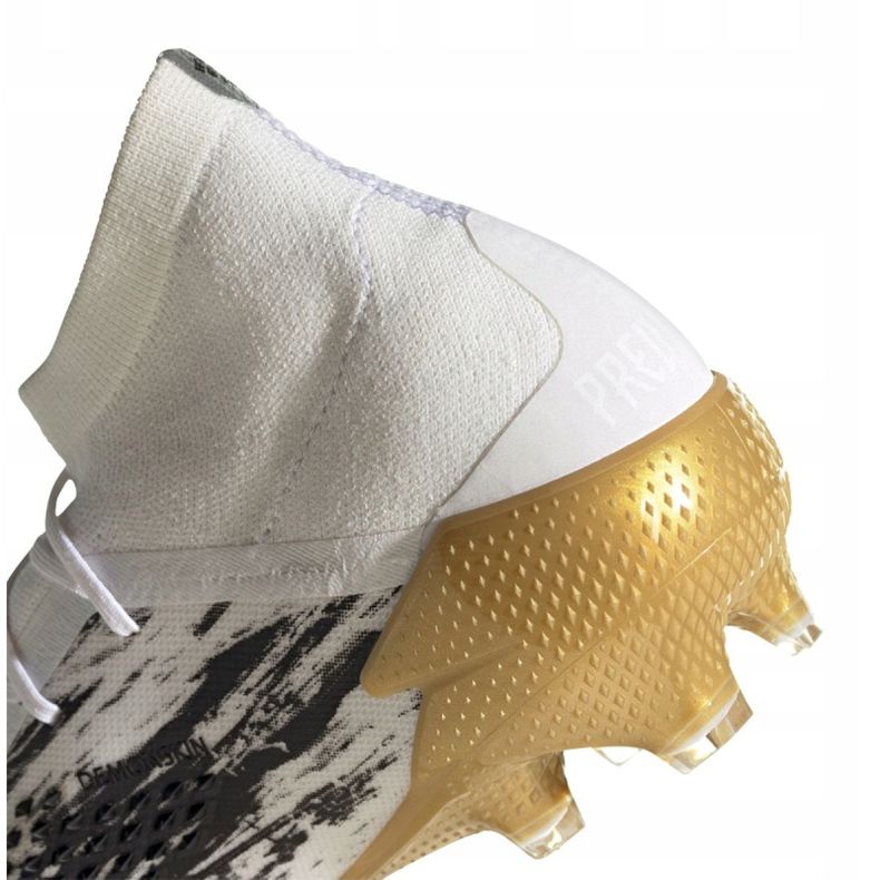 Adidas Predator 20.1 Fg M FW9186 futballcipő fekete, fehér, fekete, arany fehér 2