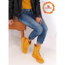 Sárga fűzős csizma NC1070 Sárga 1