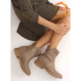 Áttört csizma rejtett sarokkal bézs CH2008 Bézs barna 1 Áttört csizma rejtett sarokkal bézs CH2008 Bézs barna 1