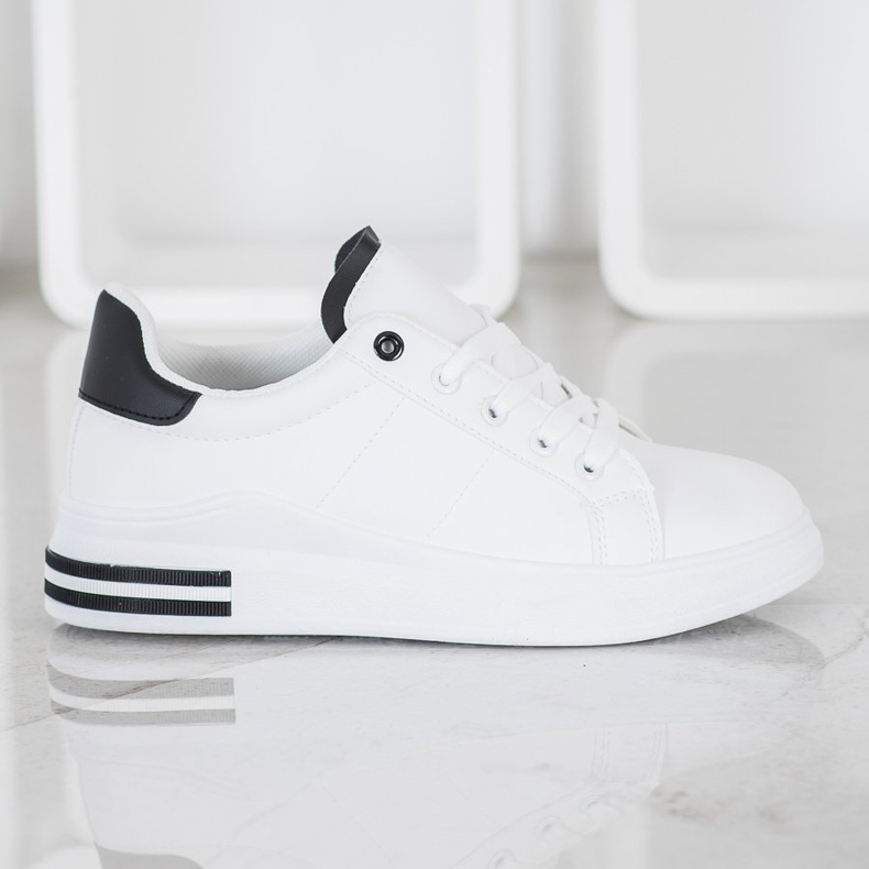 SHELOVET Divatos kötött cipők fehér 1